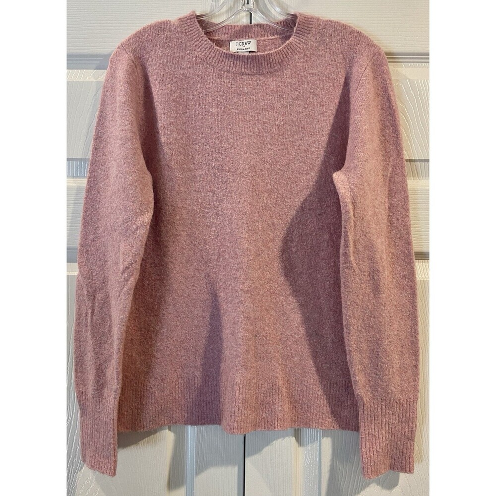 J. Crew Women’s Small Pink Extra Soft Long Sleeve Crew Neck Pullover Sweater